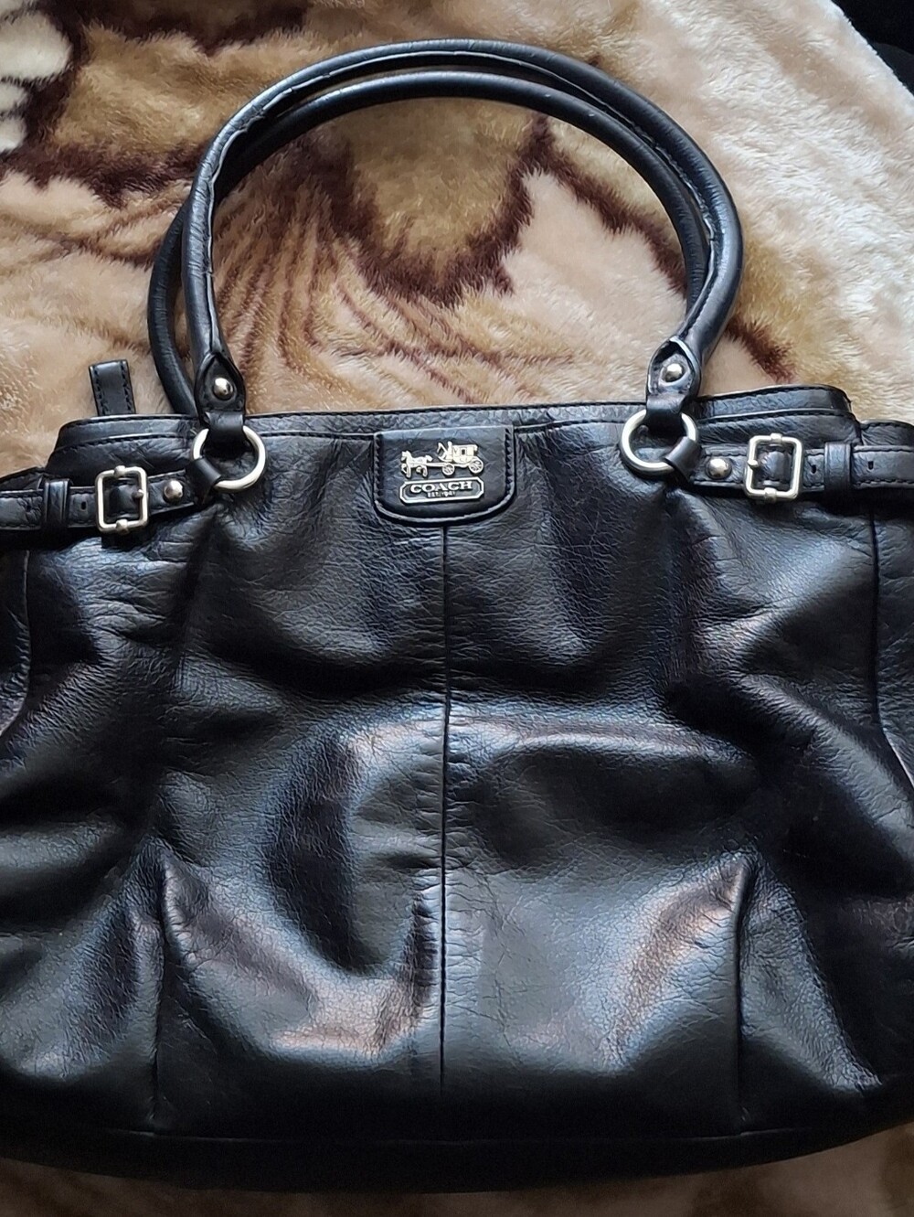 Coach Madison Kara Carryall Leather Purse Bag